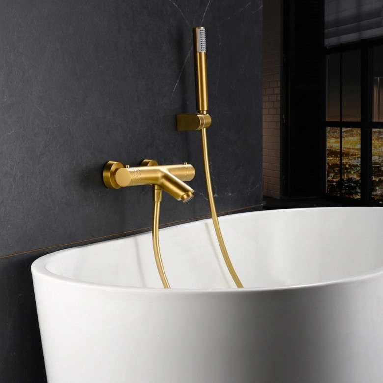 Mitigeur Bain-Douche Zena Or Brossé