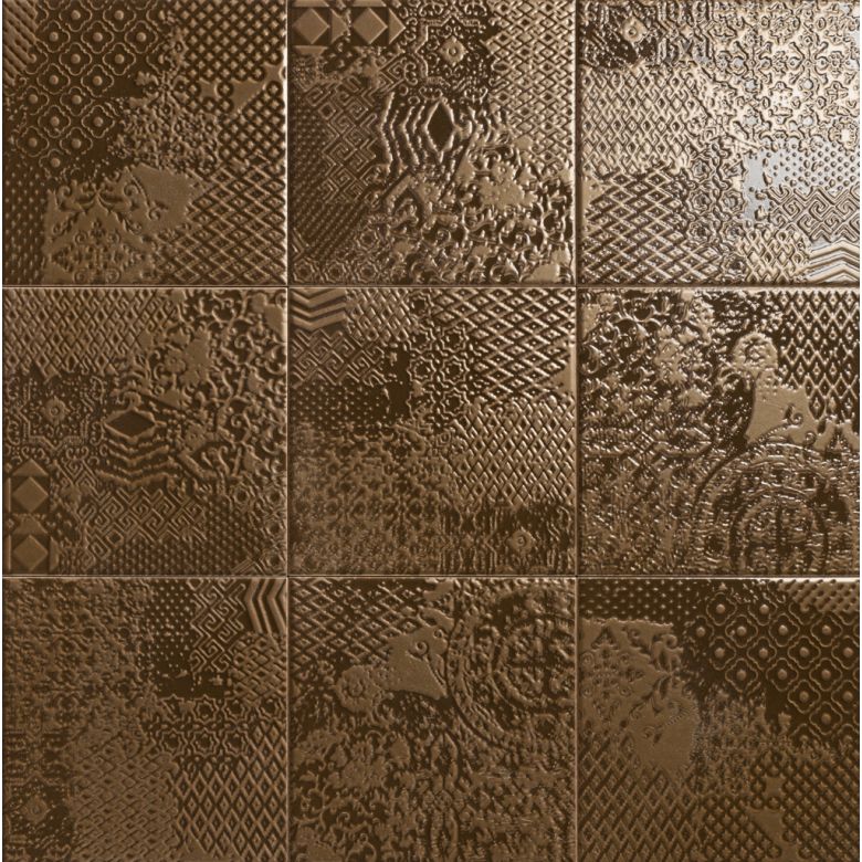 Carrelage sol et murShield décor bronze 20x20 cm