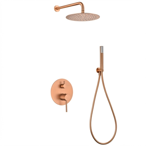 Colonne de Douche encastrée Milan Or Rose