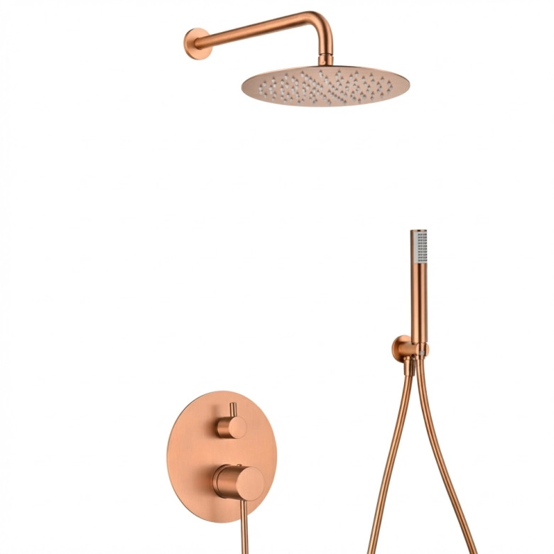 Colonne de Douche encastrée Milan Or Rose