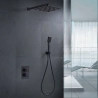 Colonne de Douche encastrée thermostatique Auger design noir