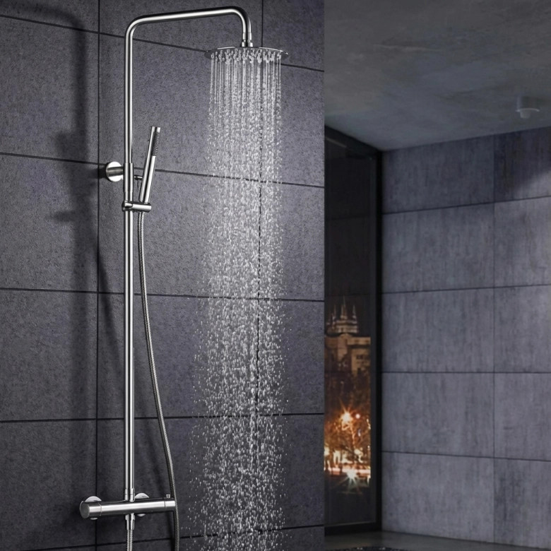Colonne de Douche thermostatique Menton Acier