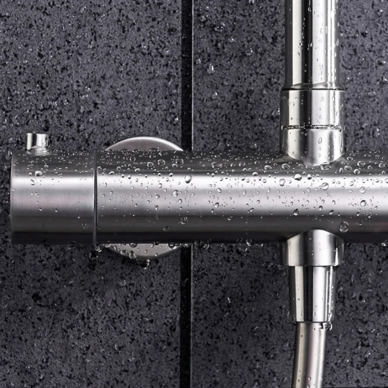 Colonne de Douche thermostatique Menton Acier
