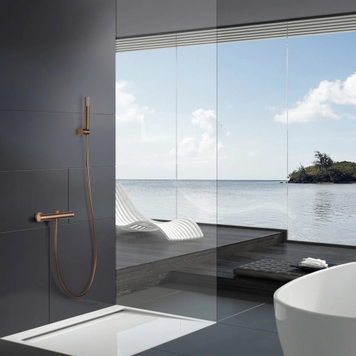 Mitigeur Douche Zena Or Rose Brossé