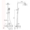 Colonne de Douche Riglione Gris Anthracite
