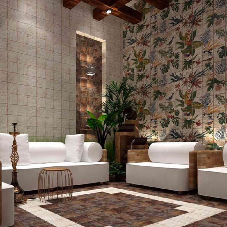 Carrelage sol et mur Bali décor nabo 20x20 cm