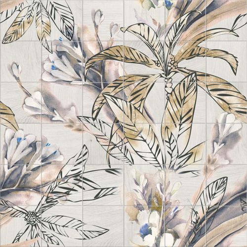 Carrelage sol et mur Antica décor Automne 20x20 cm