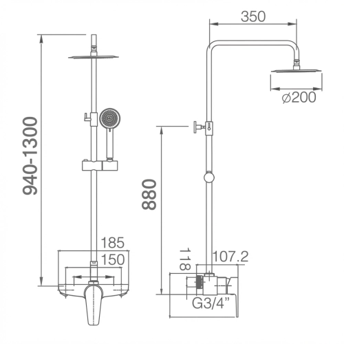 Colonne de Douche siloupe...