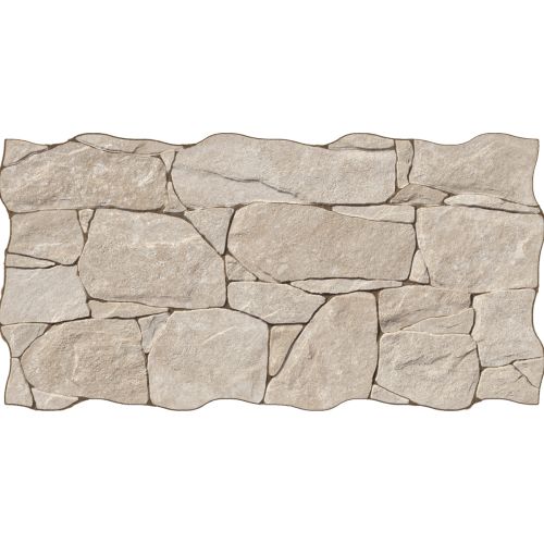 Carrelage effet parement Alba beige 33,3x65 cm