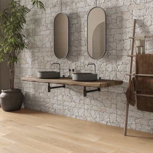 Carrelage effet parement...