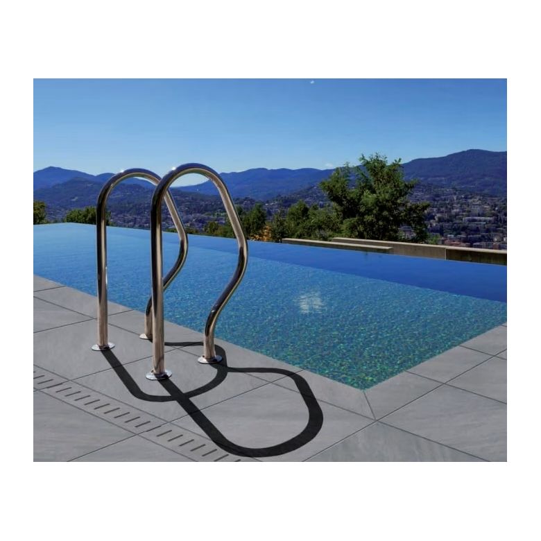 Margelle piscine Lara blanc grisé 2.0 30x90 cm