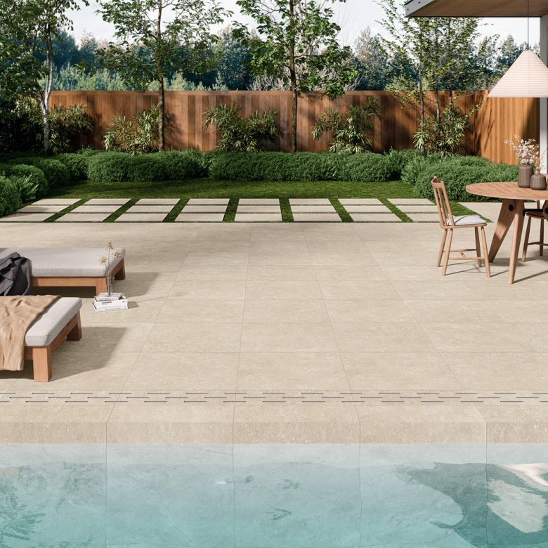 Dalle extérieur Vedra 2.0 crème R11 60x60 cm