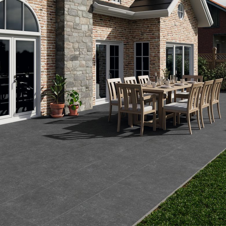Dalle extérieur Vedra 2.0 anthracite R11 60x60 cm