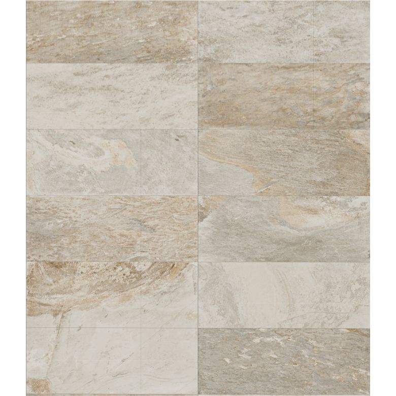 Carrelage sol extérieur Pierre de Bali Météor Mix terre R11 60x120 cm