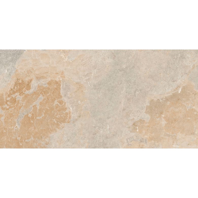Carrelage sol extérieur effet pierre de bali Krabi beige cendré R11 30x60 cm