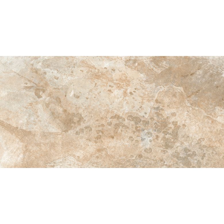 Carrelage sol extérieur effet pierre de bali Krabi beige cendré R11 30x60 cm