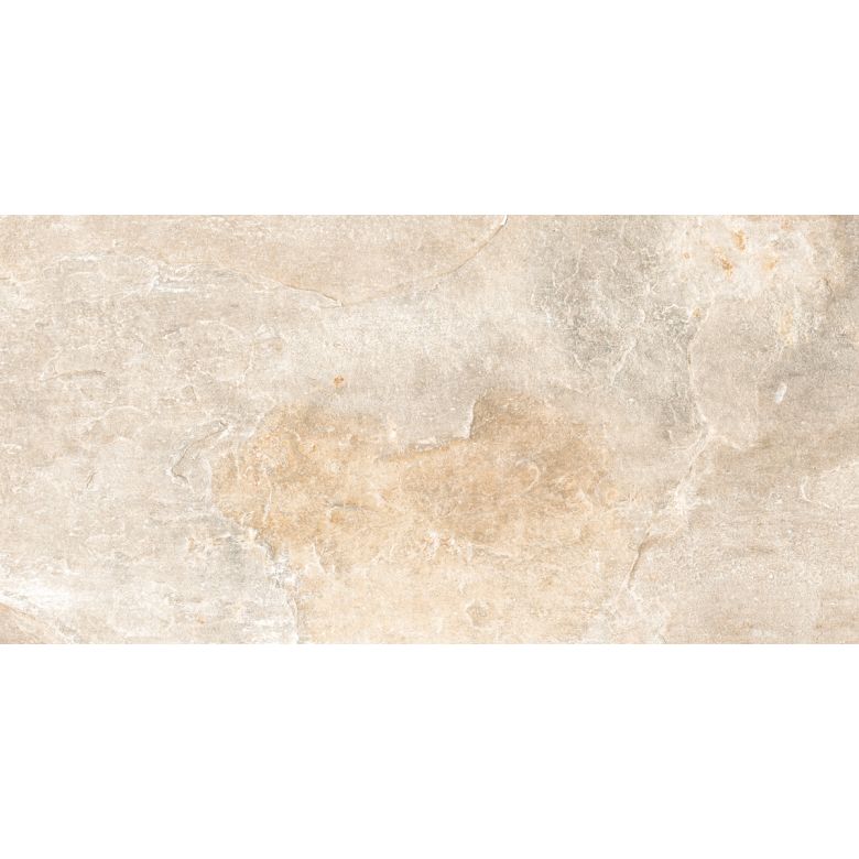 Carrelage sol extérieur effet pierre de bali Krabi beige cendré R11 30x60 cm