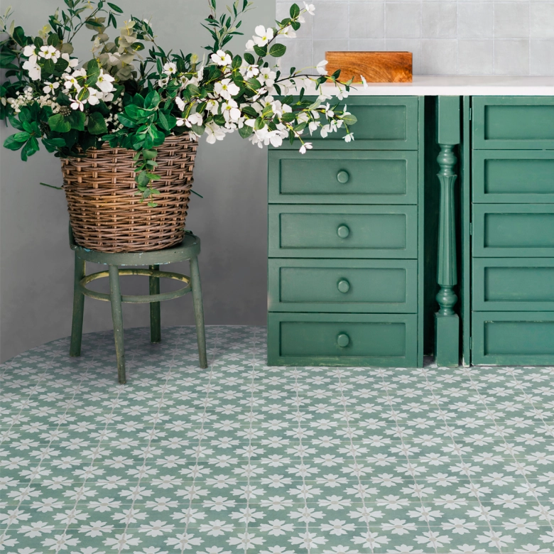 Carrelage sol effet carreaux de ciment PodaZoe 11,5x11,5 cm