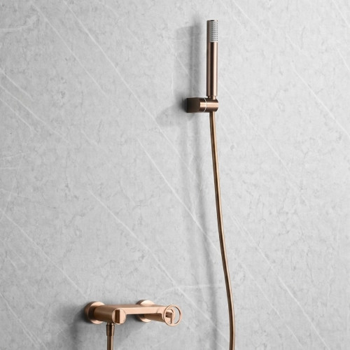 Mitigeur Douche Circle Or Rose Brossé