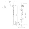 Colonne de Douche thermostatique Rubi chrome