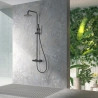 Mitigeur Douche Thermostatique Cuba Noir Mat