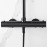 Mitigeur Douche Thermostatique Cuba Noir Mat