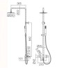 Mitigeur Douche Thermostatique Cuba Noir Mat