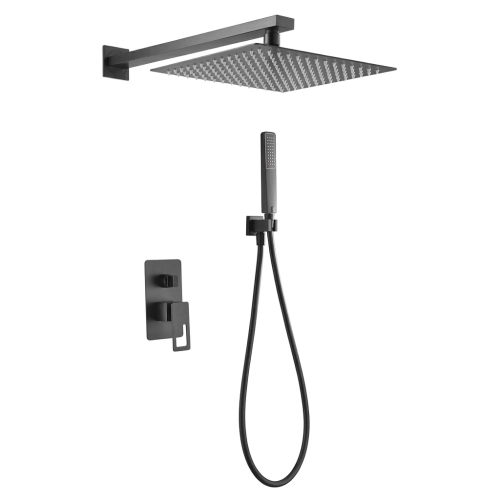 Colonne de Douche encastrée Sila design noir