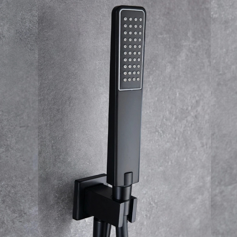 Colonne de Douche encastrée Sila design noir