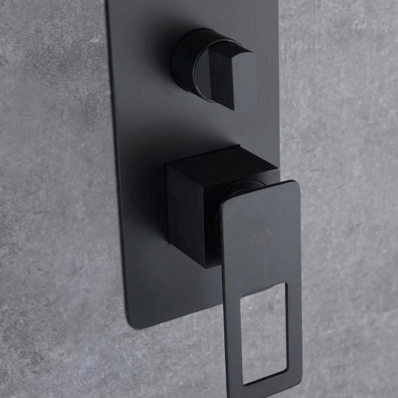 Colonne de Douche encastrée Sila design noir
