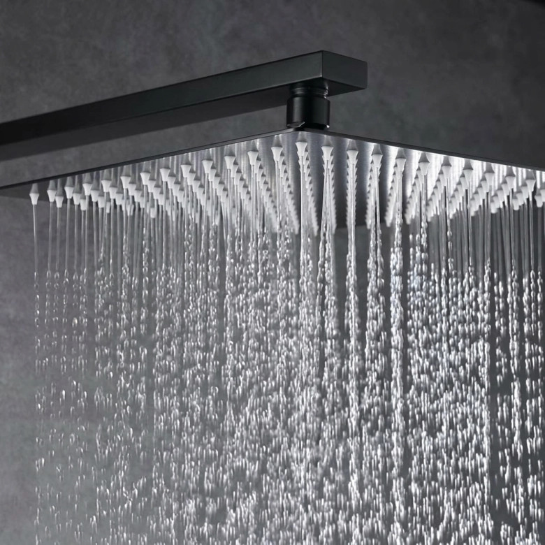 Colonne de Douche encastrée Sila design noir