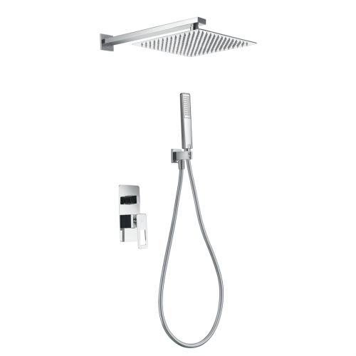 Colonne de Douche encastrée Sila design chrome