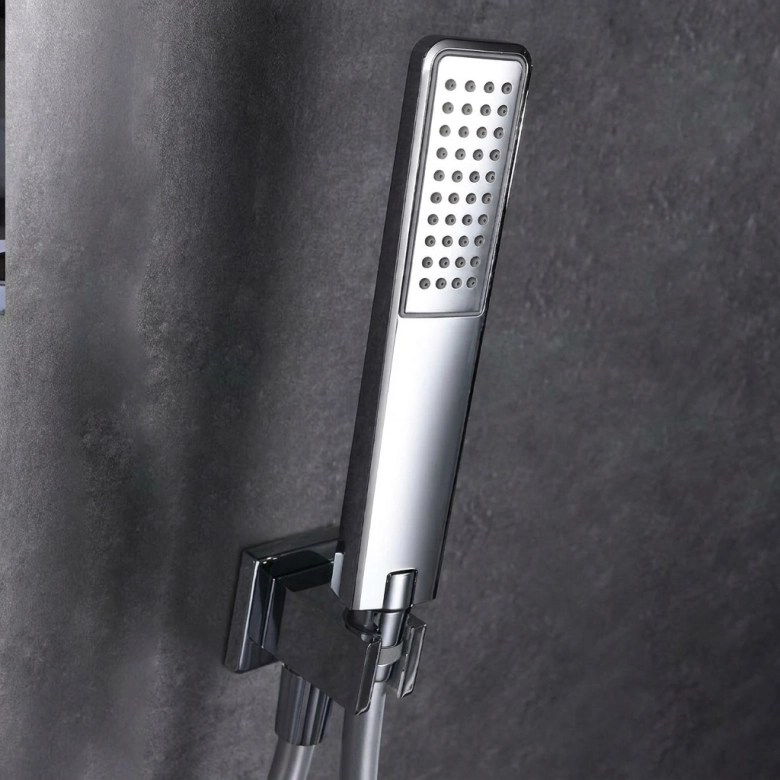 Colonne de Douche encastrée Sila design chrome