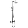 Colonne de Douche thermostatique Tokyo Noir Mat