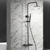 Colonne de Douche thermostatique Tokyo Noir Mat