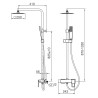 Colonne de Douche Balcaz chrome
