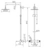 Colonne de Douche Tokyo chrome