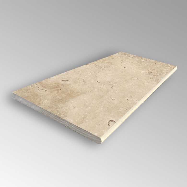 Margelles d'angle droit 90° piscine Tivertino 2.0 50x100 cm (2 pièces)