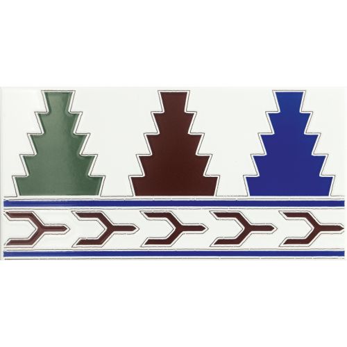 Cenefa alhambra 14x28 cm