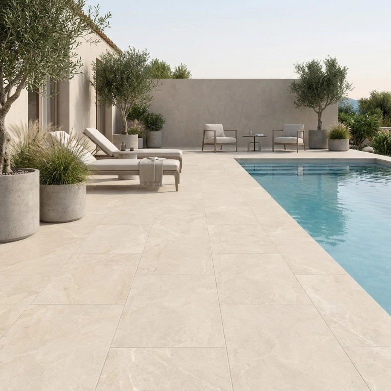 Lot de 21.5 m2 Dalle extérieur Noble stone 2.0 beige R11 60x120 cm