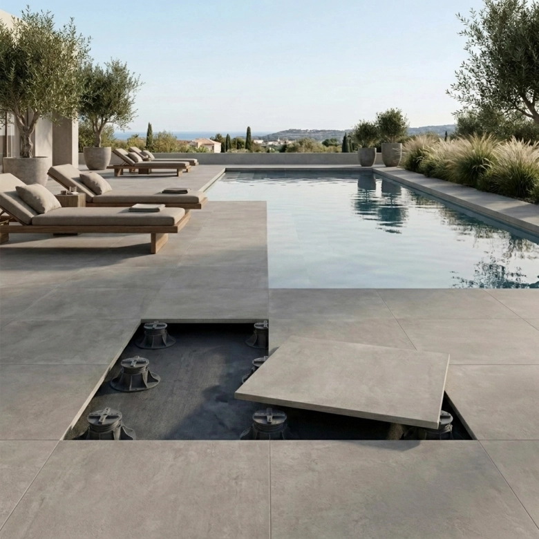 Dalle extérieur Aurel 2.0 gris R11 60x60 cm