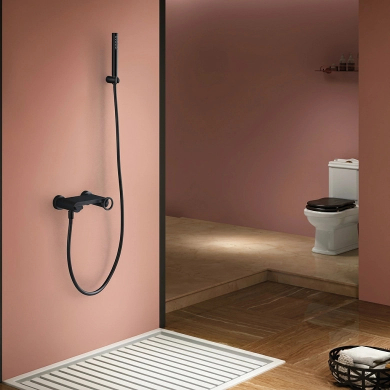 Mitigeur Douche Circle Noir Mat