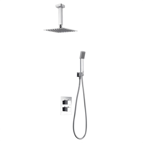 Colonne de Douche encastrée thermostatique Auger design chrome