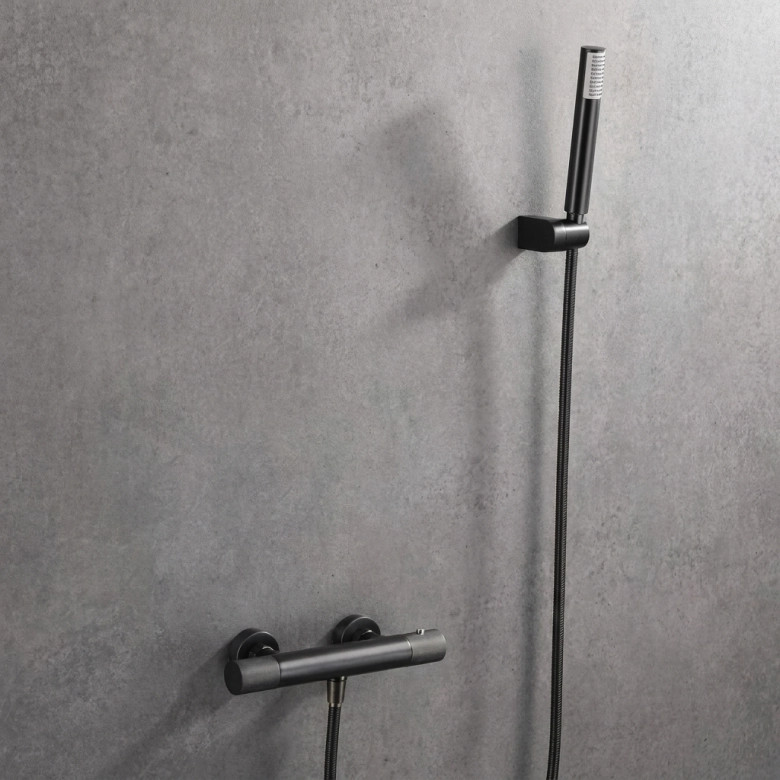 Mitigeur Douche thermostatique Tokyo Gris Anthracite