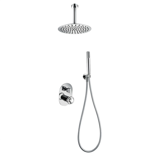 Colonne de Douche encastrée Salou design chrome