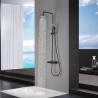 Mitigeur Douche Thermostatique Milan Noir Mat