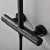 Mitigeur Douche Thermostatique Milan Noir Mat