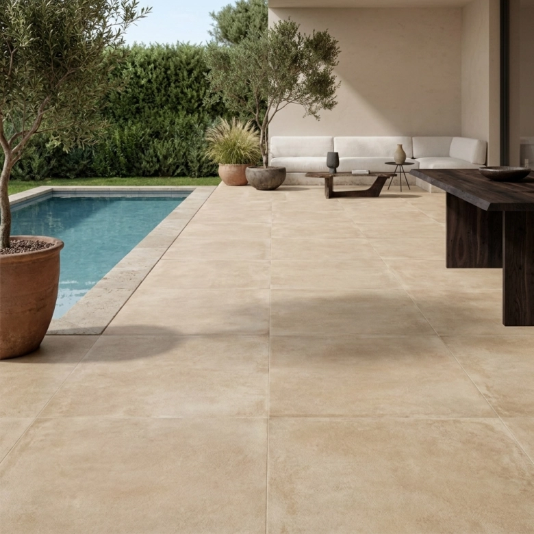 Dalle extérieur Aurel 2.0 beige R11 60x60 cm