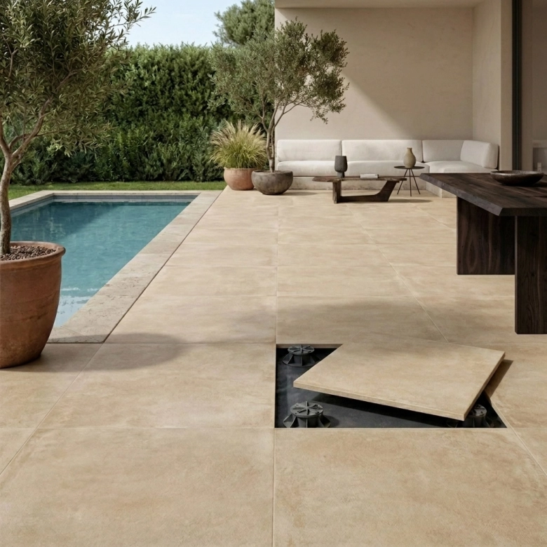 Dalle extérieur Aurel 2.0 beige R11 60x60 cm