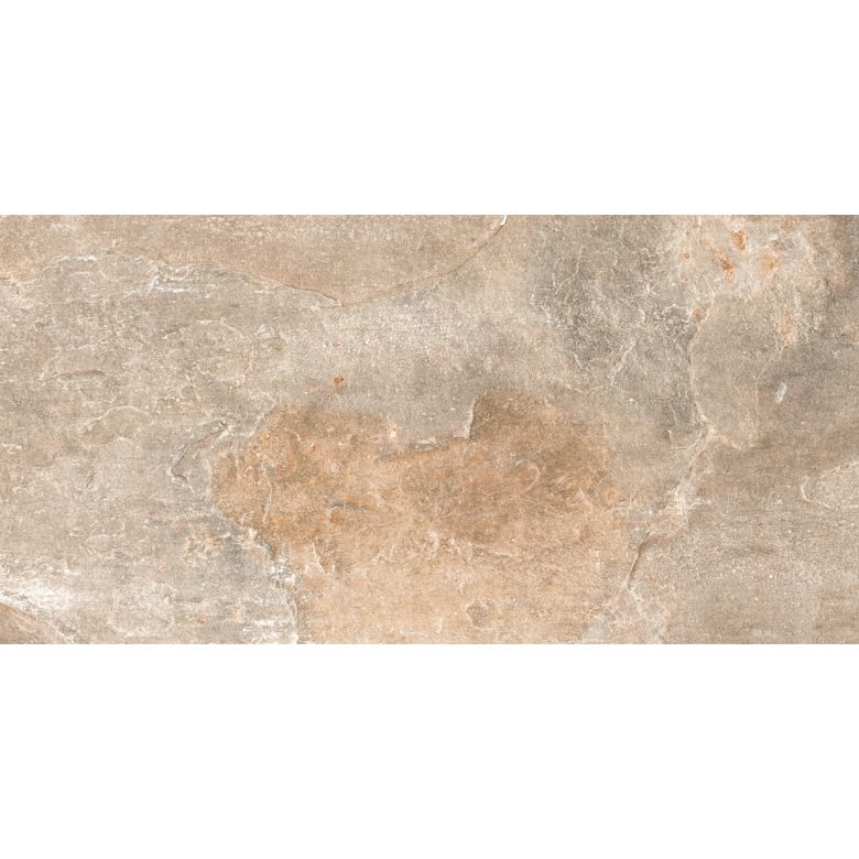 Carrelage sol extérieur effet pierre de bali Krabi beige cendré R11 30x60 cm
